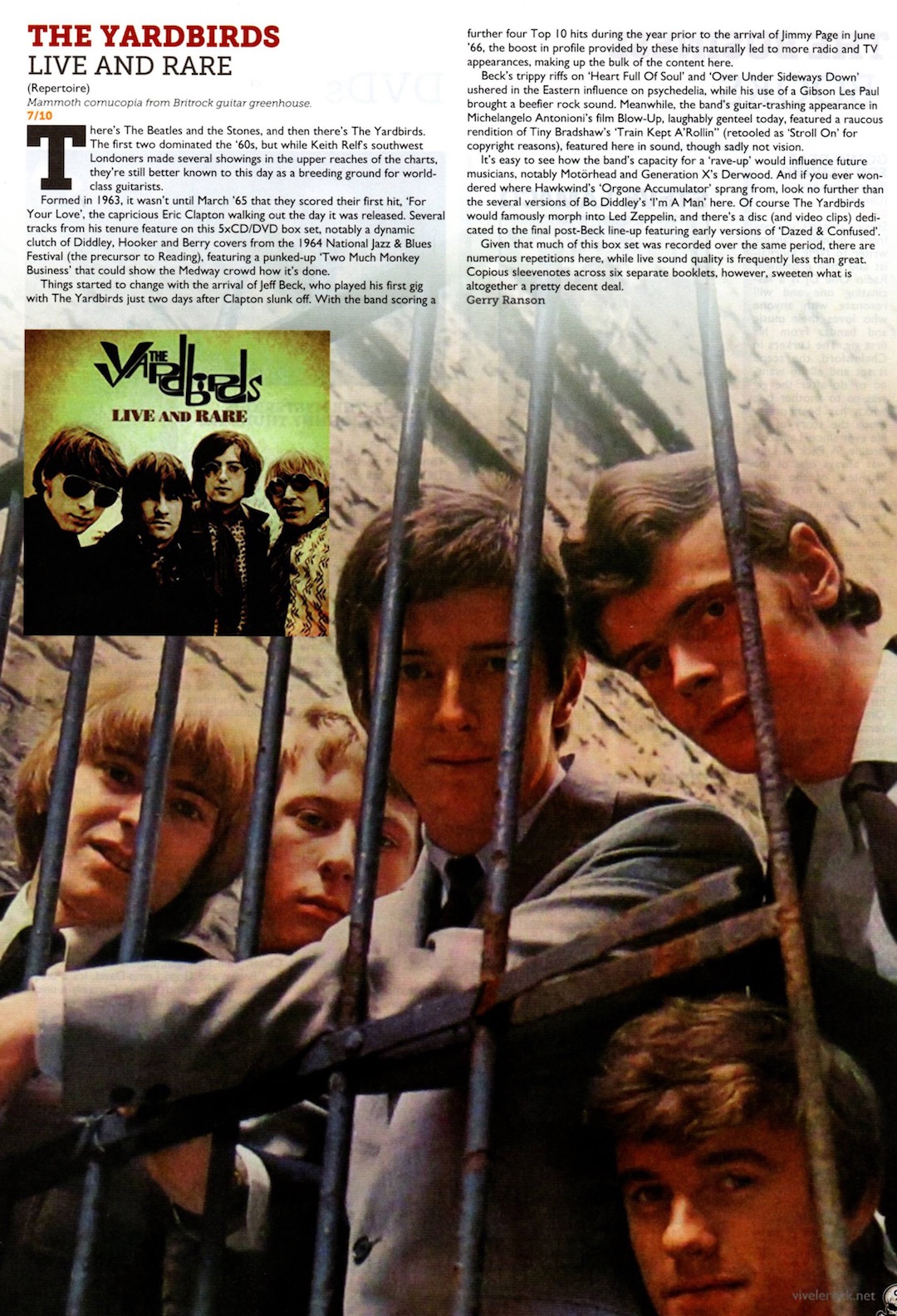 Vive Le Rock Magazine Reviews The Yardbirds - Live and Rare Repertoire Records
