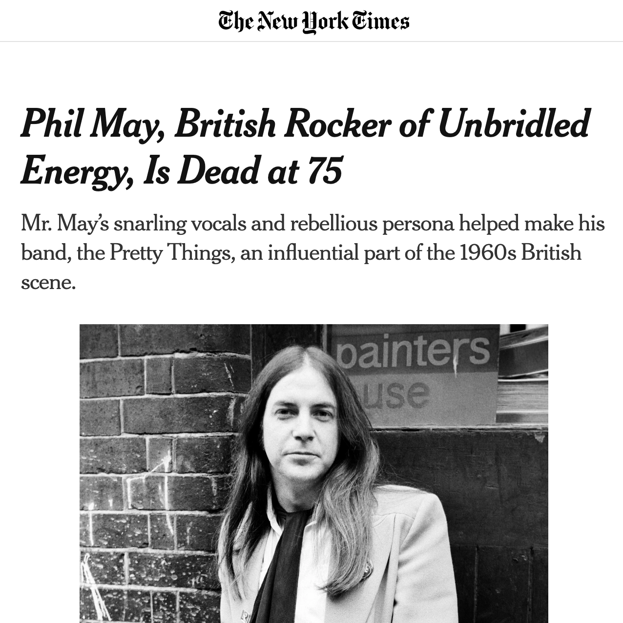 Phil May Obituary - New York Times