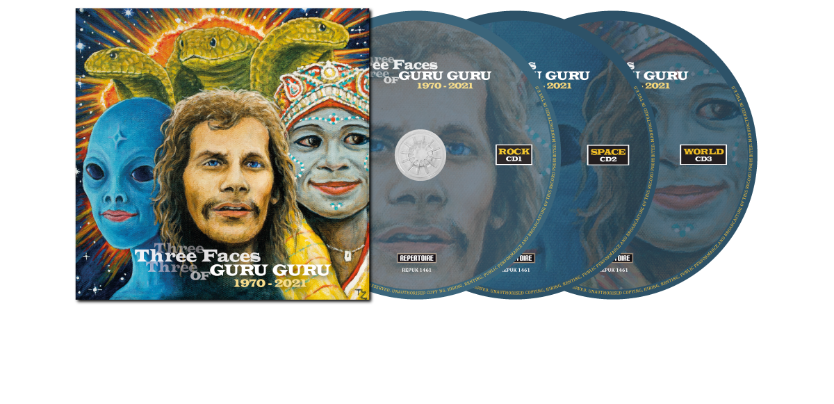 Three Faces Of Guru Guru Packshot